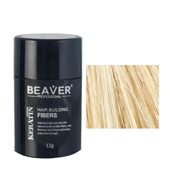 Beaver keratin hair building fibers - Blonde (12 gr) - Hairgivers