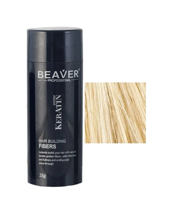 Beaver keratin hair building fibers - Blonde (28 gr) Beaver keratin hair building fibers - Blonde (28 gr) - Hairgivers