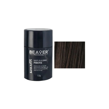 Beaver keratin hårbyggande fibrer - Mörkbrun (12 gr) Beaver keratin hair building fibers - Dark brown (12 gr) - Hairgivers