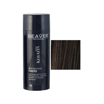 Beaver keratin hair building fibers - Dark brown (28 gr) Beaver keratin hair building fibers - Dark brown (28 gr) - Hairgivers