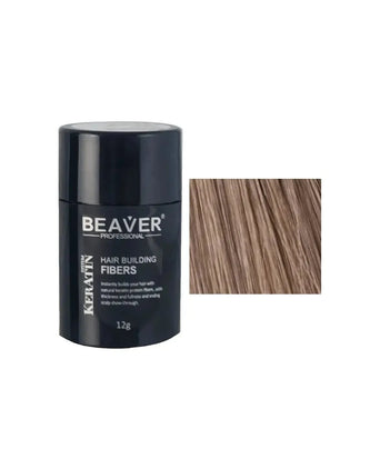 Beaver keratin hair building fibers - Light brown (12 gr) Beaver keratin hair building fibers - Light brown (12 gr) - Hairgivers