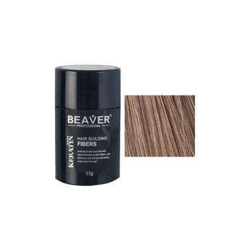 Beaver keratin hårbyggande fibrer - Ljusbrun (12 gr) Beaver keratin hair building fibers - Light brown (12 gr) - Hairgivers