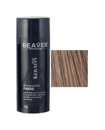 Beaver keratin hair building fibers - Light brown (28 gr) Beaver keratin hair building fibers - Light brown (28 gr) - Hairgivers