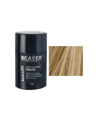 Beaver keratin hair building fibers - Medium blonde (12 gr) Beaver keratin hair building fibers - Medium blonde (12 gr) - Hairgivers