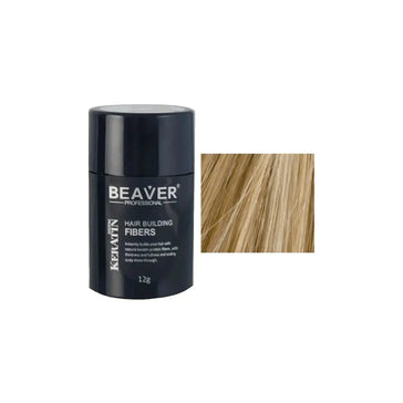 Fibre per la costruzione dei capelli alla cheratina Beaver - Biondo medio (12 gr) Beaver keratin hair building fibers - Medium blonde (12 gr) - Hairgivers