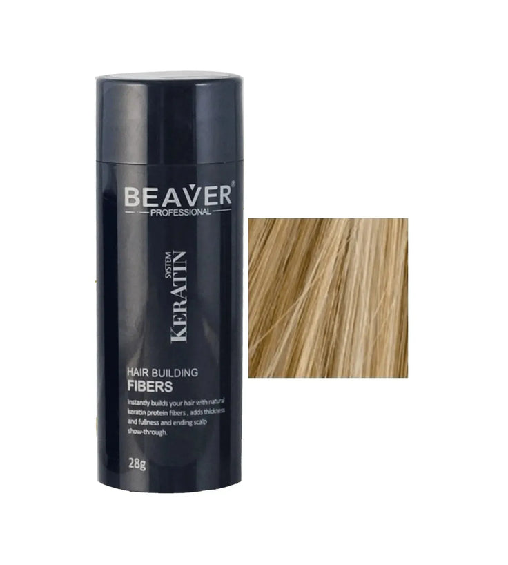 Beaver keratin hair building fibers - Medium blonde (28 gr) - Hairgivers