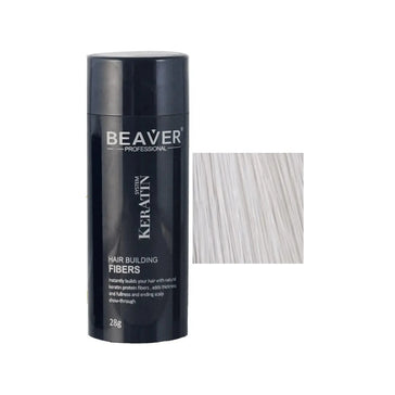 Fibre per la costruzione dei capelli alla cheratina di Beaver - Bianco (28 gr) Beaver keratin hair building fibers - White (28 gr) - Hairgivers