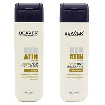Champú y acondicionador de queratina Beaver (200 ml) Beaver keratin shampoo + conditioner (200 ml) - Hairgivers