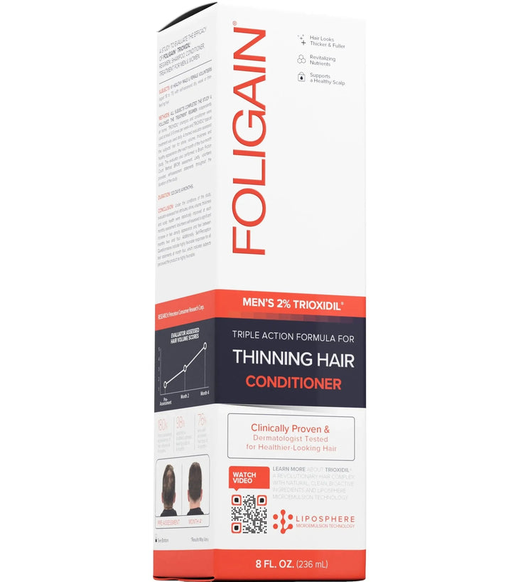 Foligain hair loss shampoo + conditioner men (236 ml) - Hairgivers