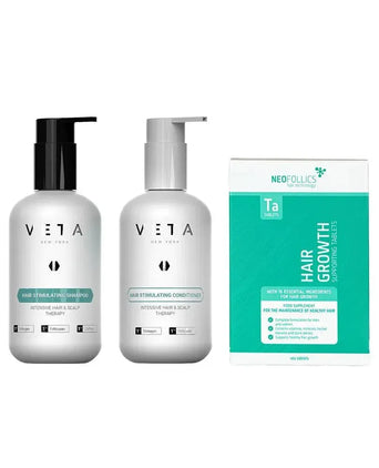 Neofollics Comprimidos e Veta Champô + Amaciador Treatment for early female hereditary hair loss - Hairgivers