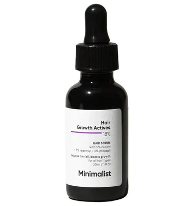 Minimalistyczne serum na porost włosów + szampon i tabletki Neofollics