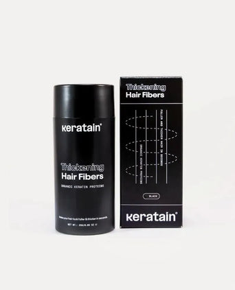 3x Keratain hair fibers + free Keratain pomade – Black (25 gr) - Hair Growth Specialist