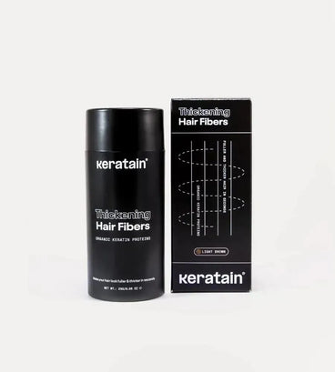 3x Keratain hair fibers + free Keratain pomade – Light brown (25 gr) - Hairgivers