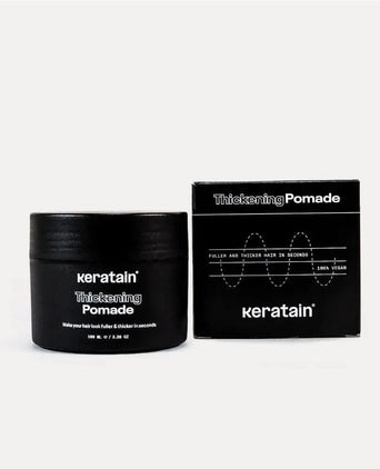 3x Keratain hair fibers + free Keratain pomade – Medium brown (25 gr) - Hair Growth Specialist