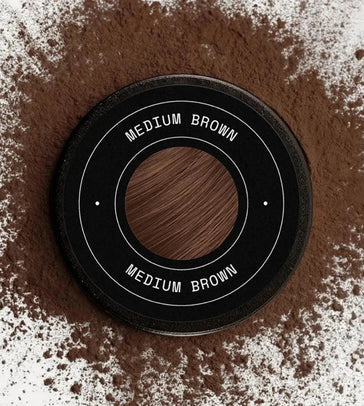 3x Keratain hårfibre + gratis Keratain pomade - Medium brun (25 gr) 3x Keratain hair fibers + free Keratain pomade – Medium brown (25 gr) - Hairgivers