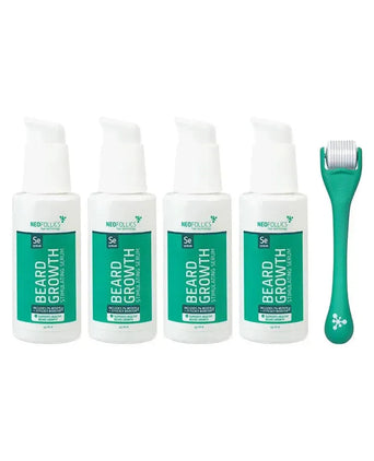 4x Neofollics beard growth serum + free beard roller - Hairgivers