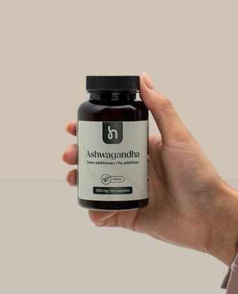Hairgivers Ashwagandha-tillskott 500 mg | 60 kapslar (vegan)