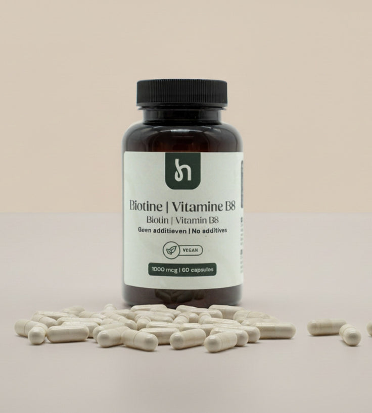 Hairgivers Suplemento de Biotina 1000 mcg | 60 cápsulas (Vitamina B7)