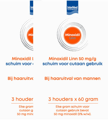 Linn Minoxidil 5% schiuma confezione da 6 (6x60 gr)
