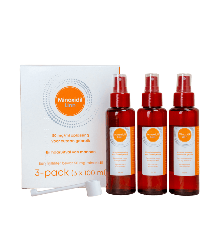 Linn Minoxidil 5% spray paquete de 3 (3x100 ml)
