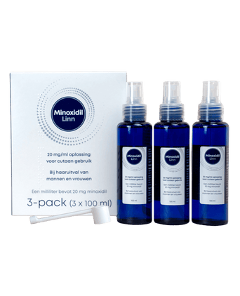 Linn Minoxidil 2% spray paquet de 3 (3x100 ml)