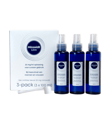Linn Minoxidil 2% spray paquet de 3 (3x100 ml)