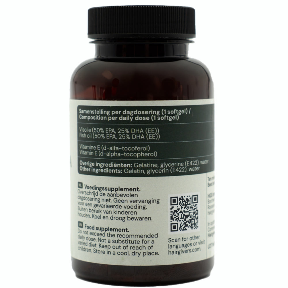 Hairgivers Omega 3 lis ravinne 1000 Mg 120 Kapselia EPA DHA The hairgivers-omega-3-lis-ravinne-1000-mg-120-kapselia-epa-dha-the