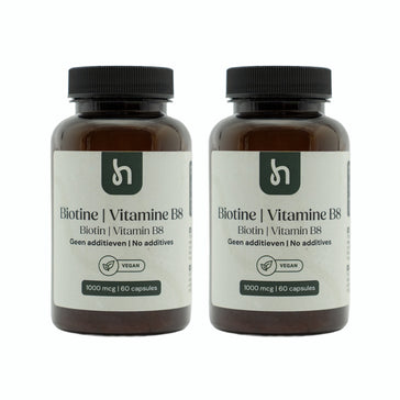 Hairgivers Suplemento de biotina 1000 mcg | 120 cápsulas (vitamina B7)