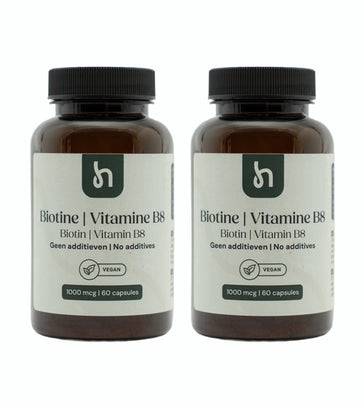 Hairgivers Biotintillskott 1000 mcg | 120 kapslar (vitamin B7)