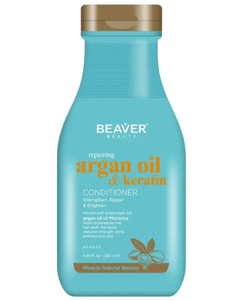 Beaver Argan Oil & Keratin repair conditioner (350 ml) - Hair Growth Specialist