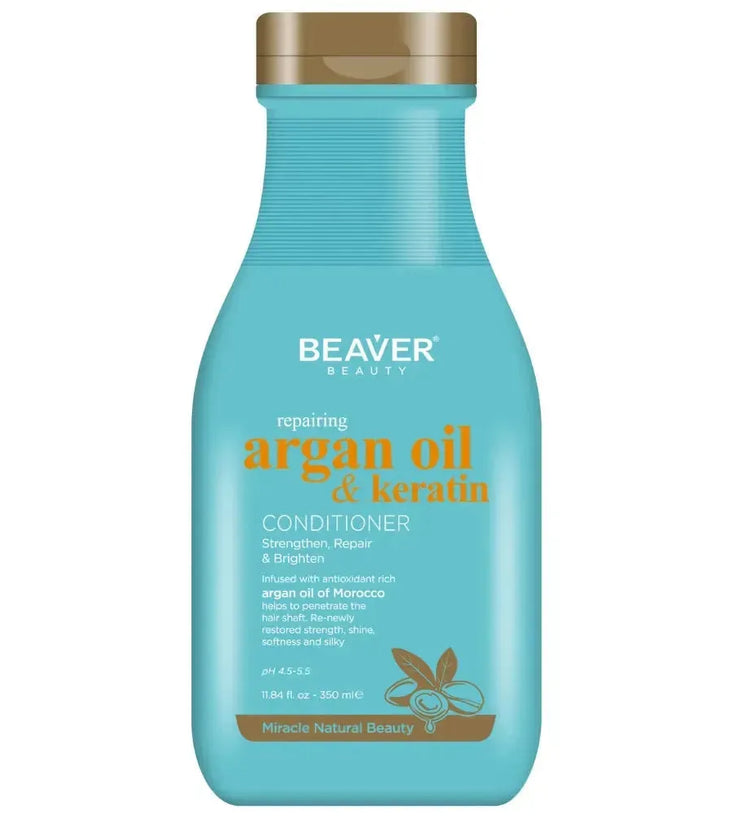 Beaver Argan Oil & Keratin repair conditioner (350 ml) - Hairgivers