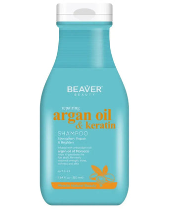 Beaver Argan Oil & Keratin repair shampoo (350 ml) - Hair Growth Specialist