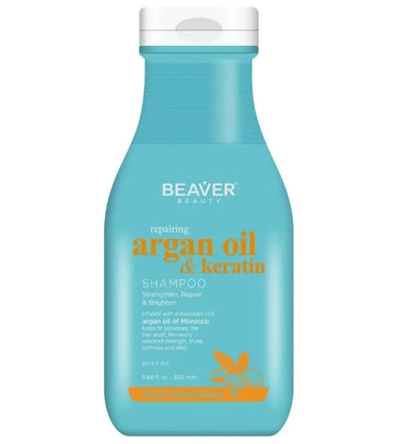 Beaver Argan Oil & Keratin repair shampoo (350 ml) - Hair Growth Specialist