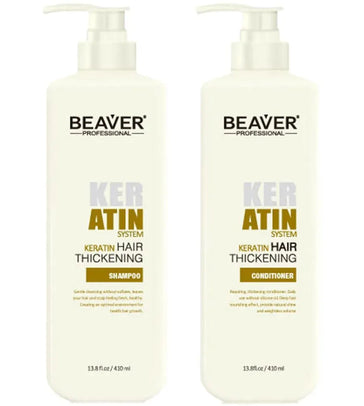 Beaver keratin shampoo + conditioner (410 ml) - Hairgivers