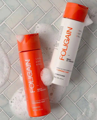 Foligain hair loss shampoo + conditioner men (236 ml) - Hair Growth Specialist