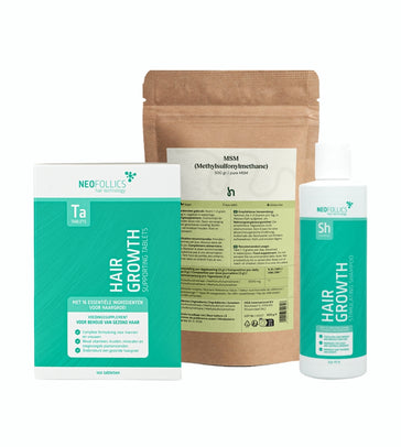 Neofollics Shampoo + Tablets & MSM Powder