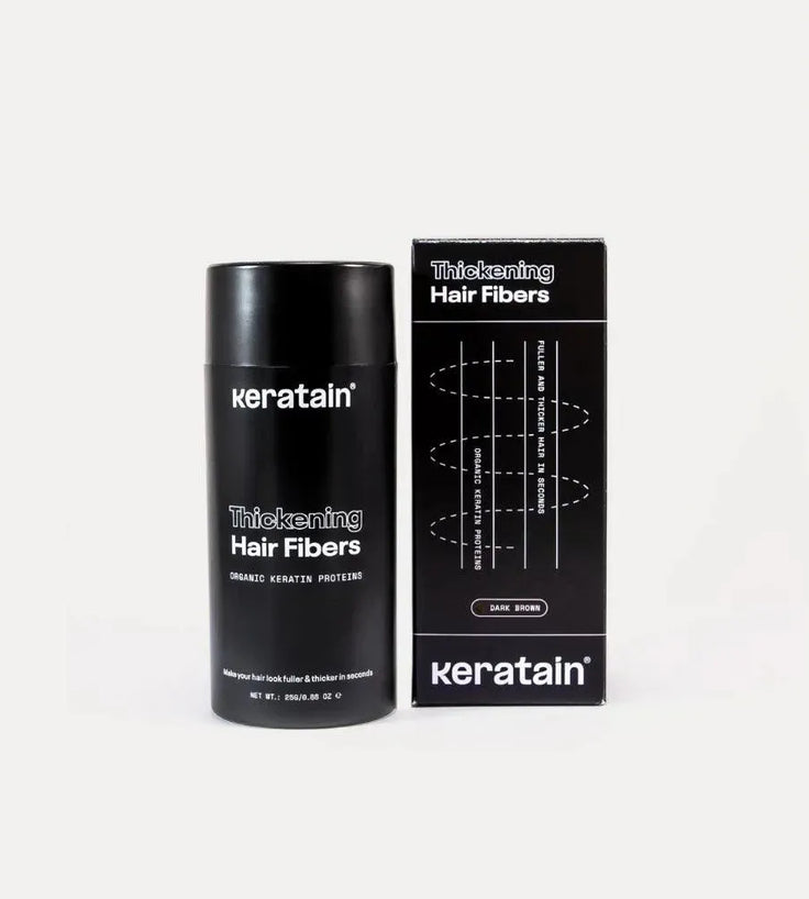 Keratain hair fibers – Dark brown (25 gr) - Hairgivers