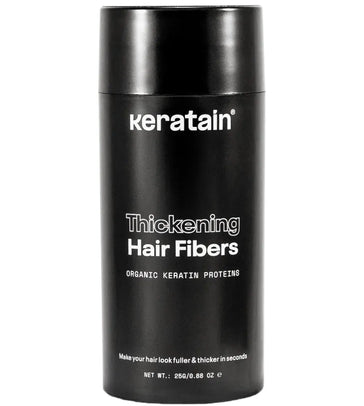 Fibras capilares Keratain - Castanho médio (25 gr) Keratain hair fibers – Medium brown (25 gr) - Hairgivers
