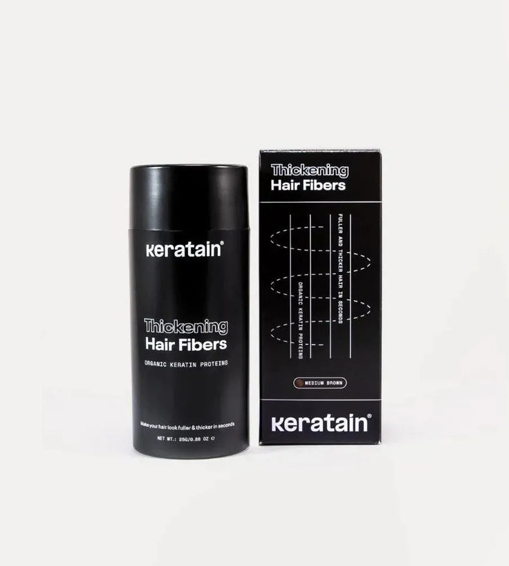 Keratain hair fibers – Medium brown (25 gr) - Hairgivers