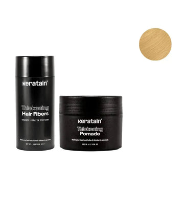 Pomada Keratain + Fibras capilares Keratain - Louro (25 gr) Keratain pomade + Keratain hair fibers – Blond (25 gr) - Hairgivers