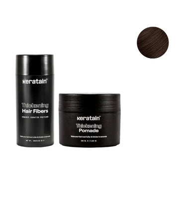 Keratain pomade + Keratain hair fibers – Dark brown (25 gr) - Hair Growth Specialist