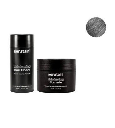 Keratain pomade + Keratain hair fibers – Gray (25 gr) - Hair Growth Specialist