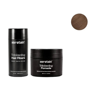 Keratain pomade + Keratain hair fibers – Light brown (25 gr) - Hair Growth Specialist