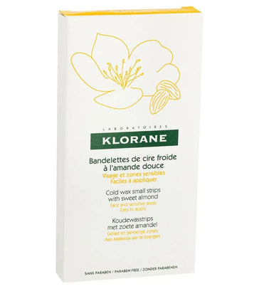 Klorane cold wax strips hair removal - face & sensitive areas - Hair Growth Specialist