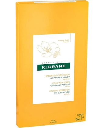Klorane cold wax strips hair removal - legs - Hair Growth Specialist