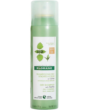Klorane dry shampoo oily hair Nettle - dark hair (150 ml) - Hair Growth Specialist