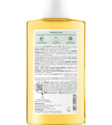 Klorane shampoo for blonde highlights Chamomile (400 ml) - Hair Growth Specialist