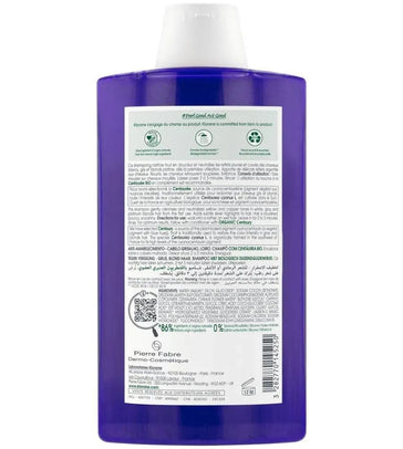 Klorane silver shampoo Centaury (400 ml) - Hairgivers