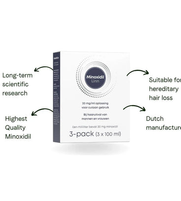 Linn Minoxidil 2% spray 6-pack (6x100 ml) - Hair Growth Specialist