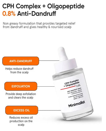 Minimalist CPH Complex + Oligopeptide 0.8% anti-dandruff scalp serum - Hair Growth Specialist